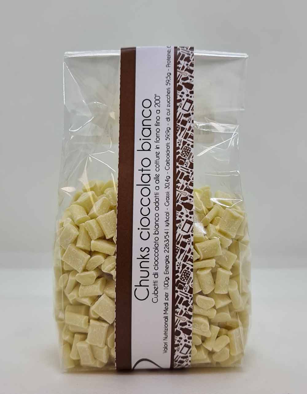 Chunks al cioccolato bianco da forno 250gr